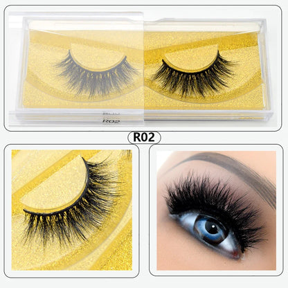 Visofree Eyelashes 3D Mink Lashes High Volume Handmade Mink False Eyelashes Thick Full Strip Lashes Cruelty Free cilios posticos.