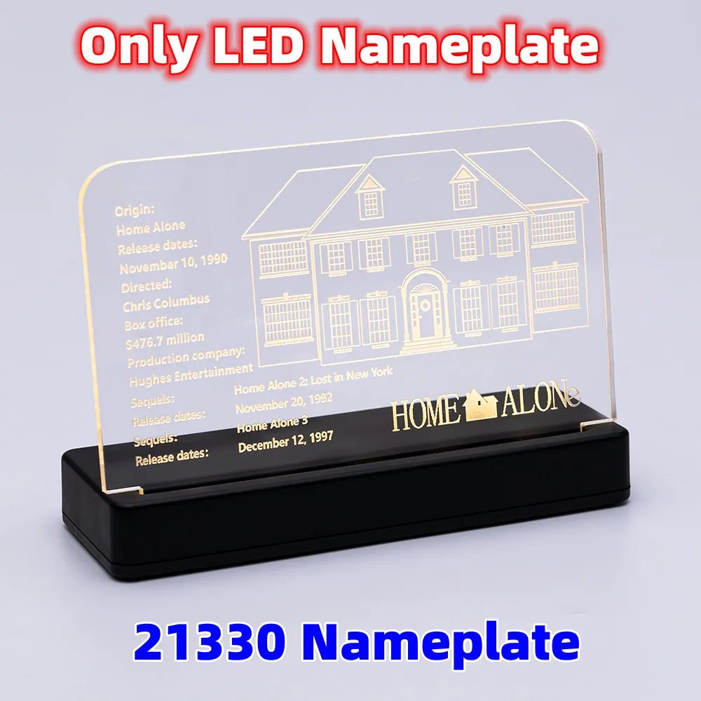 LED Light Kit For Christmas Gift 21330 Home Alone House Street View Building Blocks Bricks  Toy Lamp Set No Model RC Version.
