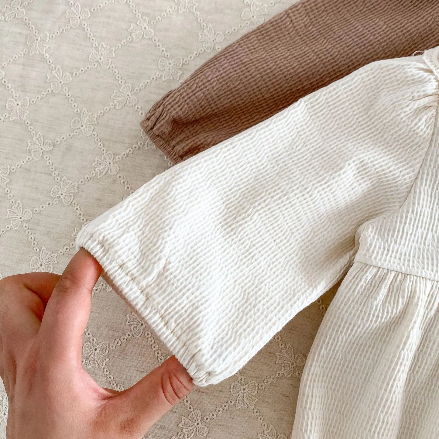 2PCS MILANCEL Frühling Baby Kleidung Spitze Kragen Säuglings Body Ein Stück Kleinkind Niedliche Prinzessin Outfit Kleidung für Neugeborene.