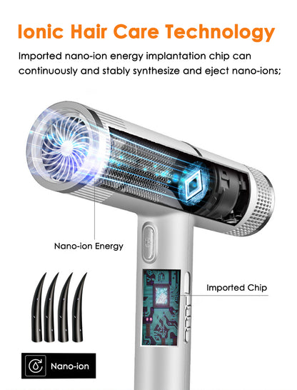 Professional Hair Dryer Infrared Negative Ionic Blow Dryer Hot Cold Wind Salon Hair Styler Tool Hair Blower Electric Blow Drier