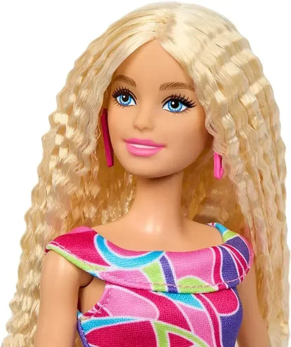 Original Barbie Fashionistas Doll Blonde Wavy Totally Hair Dress Accessories Toys for Girls 65th Anniversary Vintage Collectible.