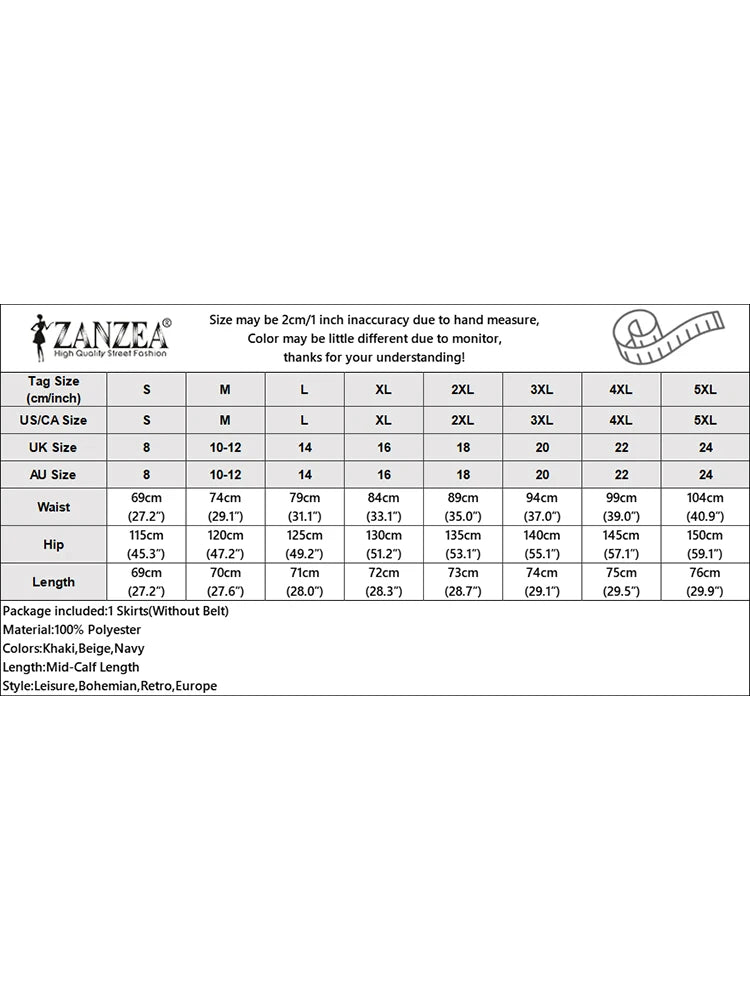 ZANZEA Summer Solid Midi Skirt Elegant Women High Waist Work OL Skirts Fashion A-line Jupes Stylish Party Faldas Saia  Plus Size.