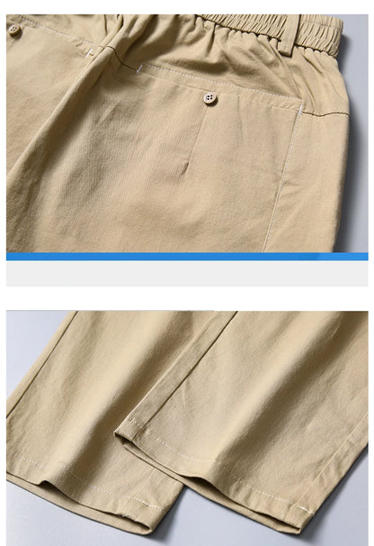 Marke Kleidung männer Casual Hosen 98% Baumwolle Dünne Business Gerade Slim Fit Klassische Hosen Stretch Frühling Sommer Männliche Hosen
