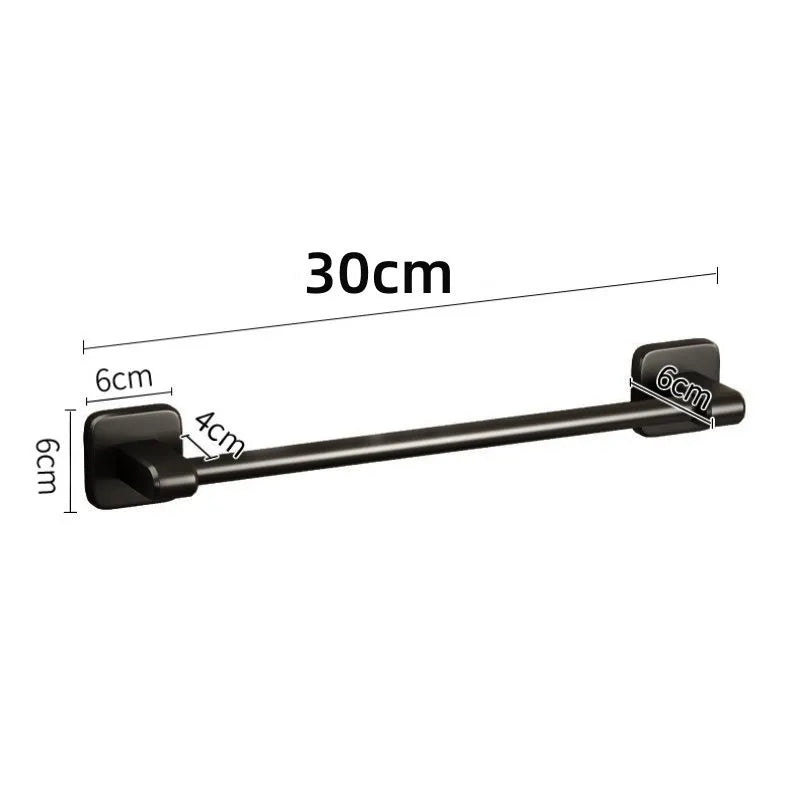 Bad Handtuchhalter ohne Bohren Badezimmer Schwarz Handtuchhalter Handtuchhalter Selbstklebender Badezimmer Handtuchhalter Handtuchhalter