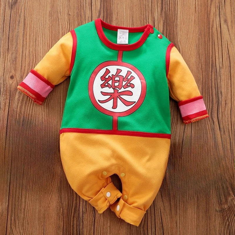 Baby-Sommerkleidung, kurzärmelig, für Jungen und Mädchen, Baumwolle, zum Tragen im Cartoon-Stil, bequem und atmungsaktiv.