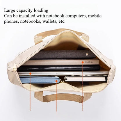 Portable document bag Oxford cloth business and leisure briefcase men and women portable document bag.