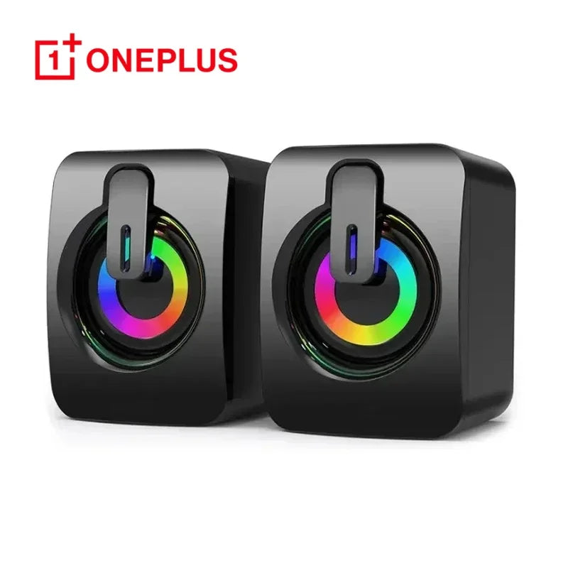 Oneplus Computer Speaker Stereo Sound With Microphone AUX Home Office Speaker for Macbook Desktop Notebook Computer Loudspeaker.