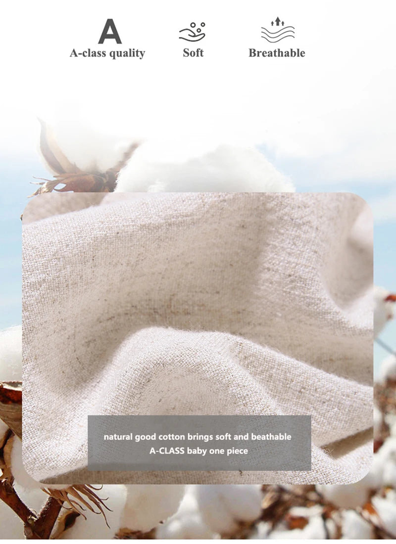 MILANCEL Herbst Neue Baby Bodys Leinen Ein Stück Langarm Baby Outfit Neugeborene Kleidung.