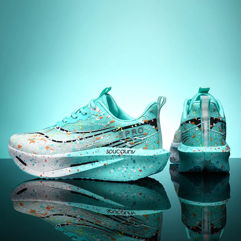 Supercritical E-TPU Marathon Running Shoes Men Women High-quality Road Jogging Shoes Light Comfy Sneakers Mesh Training Shoes