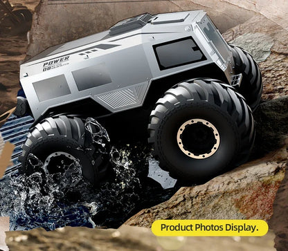 Q210 Amphibious Rc Car Dual Control 4WD Off-road Remote Control Waterproof Vehicle 2.4G Electric Climbing Crawler Toys for Kids.