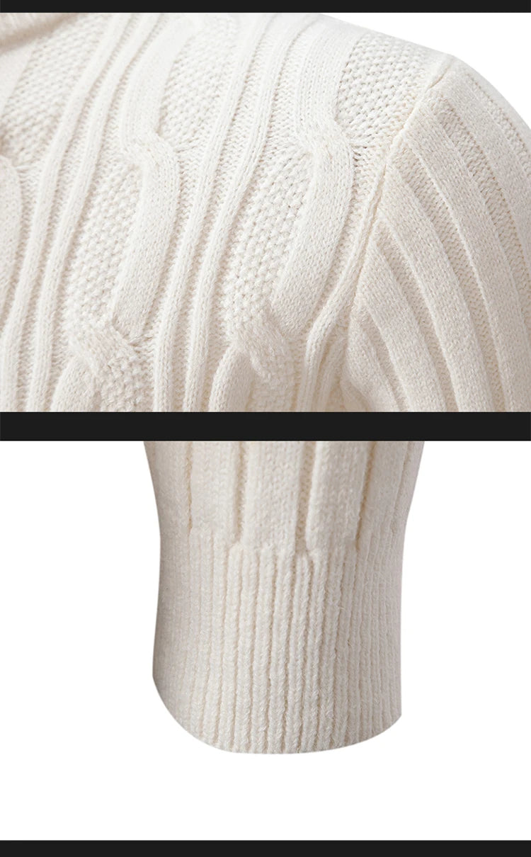 2023 Autumn  and Winter New Sweaters Warm Fit Knitted Sweaters Solid Color Casual Pullover Multiple Styles Sweater Men