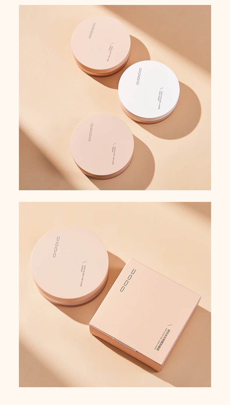 Uodo Loose Powder Makeup Oil Control Dry Skin Long-lasting Setting Foundation Glitter Flagship Genuine Goods Udo