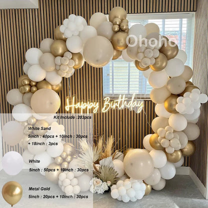 Kaffeebraun Beige Ballon Girlande Bogen Kit Oh Babyparty Dekoration Rustikale Hochzeit Kindergeburtstag Party Taufe Taufe