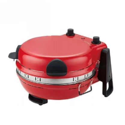 12-Zoll-Mini-Elektro-Pizza- und Grillofen aus Edelstahl mit integrierter Schwenkfunktion, USB-Stromversorgung für den Haushalt