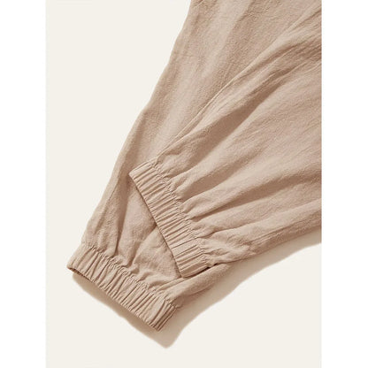 Harem Pants for Men Cotton Linen Drop Crotch Cozy Streetwear Loose Fit Breathable Lightweight Long Pants Male Joggers.