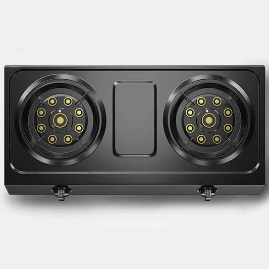 Gas Stove, Double Stove, Desktop, Sudden Fire Extinguishing Protection, Household Liquefied Gas, Natural Gas Gas Stove.