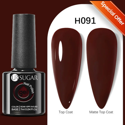 UR SUGAR 7/7.5ml Summer Blue Silver Gel Nail Polish Semi Permanent High Quality Soak Off UV LED Varnishes Nails Art Manicure.