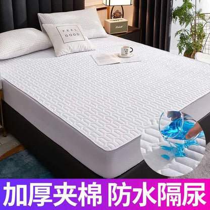 Waterproof Thicken Mattress Cover Quilted Latex Mat Bed Covers Pad Skin-Friendly Fitted Sheet Protector Bedspread150/160/180x200.