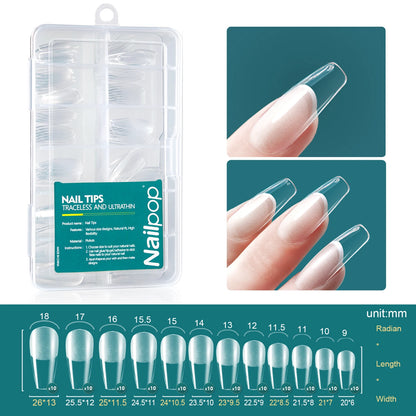 Nailpop 120pcs Acrylic Nails Fake Capsule Short Almond Coffin Square Artificial Nail Extension Soft Gel Tips Accessories Tools.
