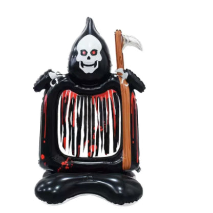 2025 Halloween Große Stehende Ballonbasis Skelett Kürbis Geisterbaum Halloween Aufblasbare Luftballons Partydekorationen Zubehör.