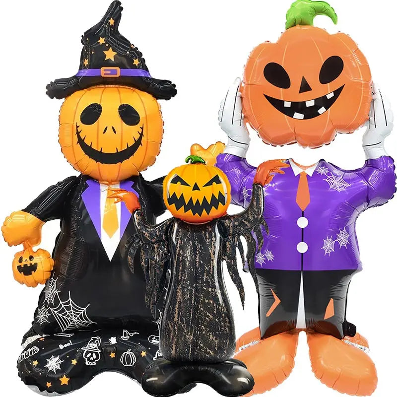 2025 Halloween Große Stehende Ballonbasis Skelett Kürbis Geisterbaum Halloween Aufblasbare Luftballons Partydekorationen Zubehör.