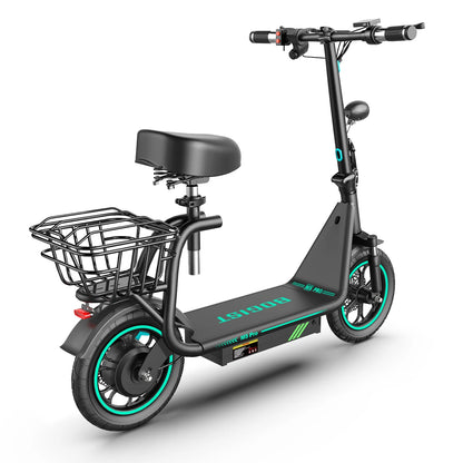 Bogist-M5 Pro Electric Scooter with Storage Basket, Inflatable Wheels, Front Shock Absorber, 500W, 48V, 15Ah, 12 Inch, New Upgra.