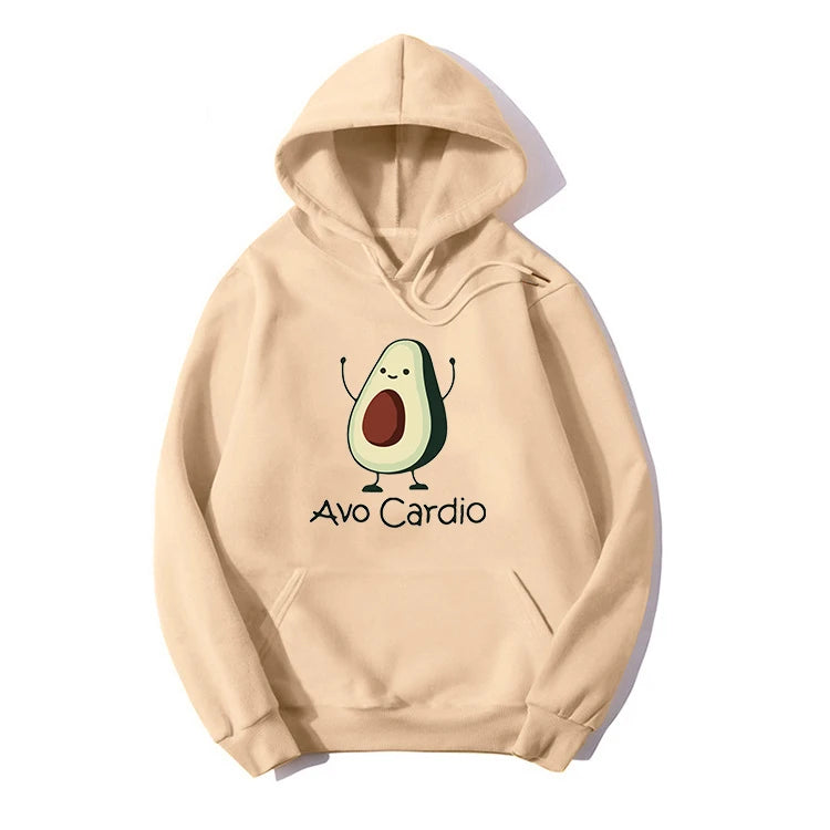 Blessyuki niedlichen Avocados Muster druck lässige Hoodies Frauen Herbst Winter neue einfache Langarm Student Sweatshirt plus Größe Top.