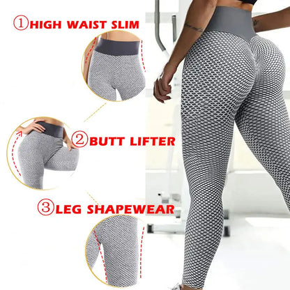 Mode Tik-Tok Damen hoch taillierte enge Sport Workout Butt Lift Yoga hosen Tik Tok Fitness benutzer definierte Leggings für Frauen.