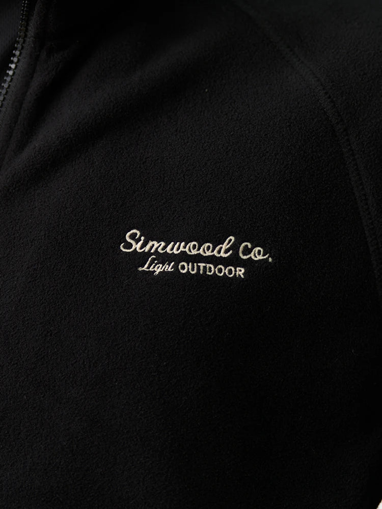 SIMWOOD 2025 Autumn Winter Men's Anti Static Polar Fleece Jacket 300gsm Anti-Electricity Coat Regular Fit Warm Fleece for Daily.