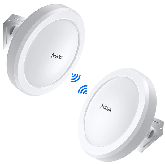 Wireless Bridge Gigabit 1Gbps Point to Point WiFi Bridge Outdoor CPE Kit 16dBi High-gain Antenna 5.8G Long Range Up to 5Km.