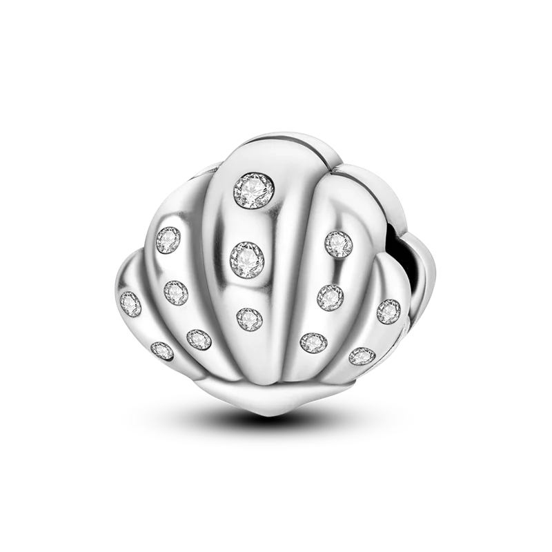 Silver Clasp 925 Sterling Silver CZ pave Clip Charms Daisy Beads Stopper Safety Chain fit Original Bangle Bracelet Jewelry Clip