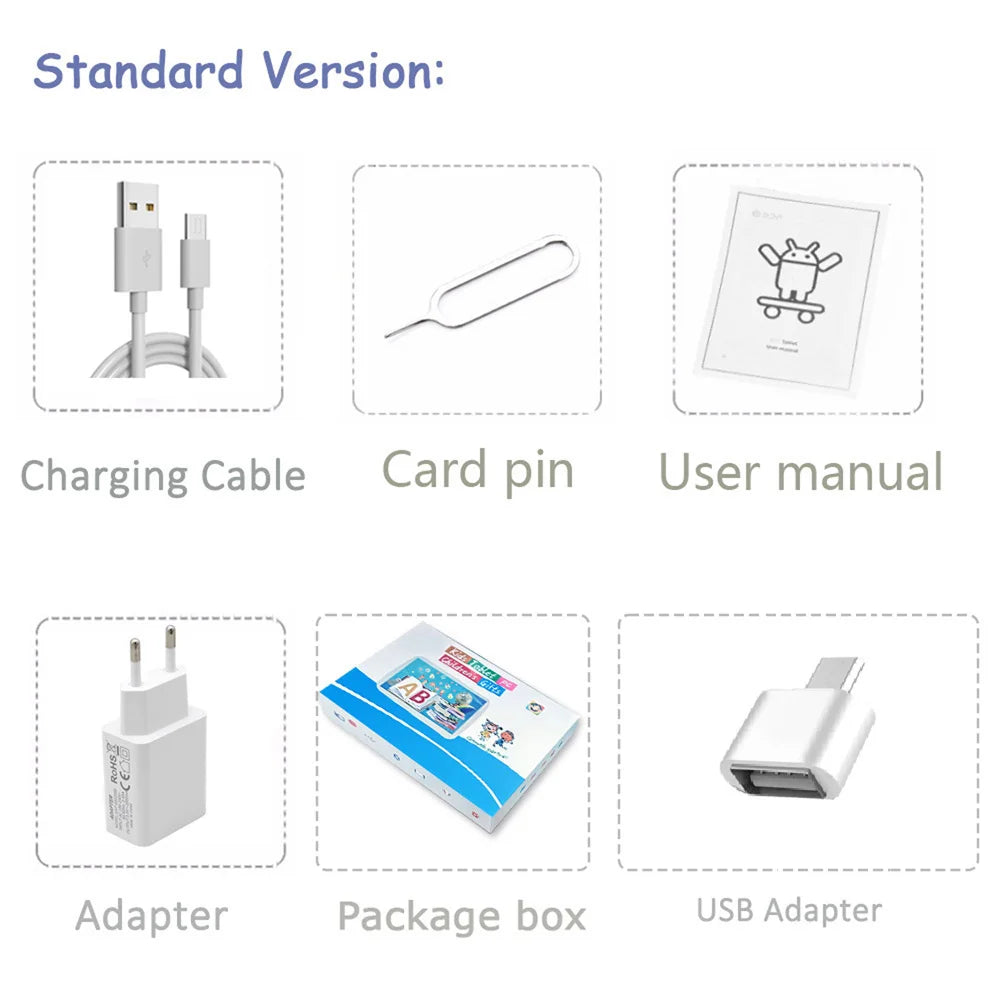 BDF-Q8 New 7 Inch Tablets Android 13, 4GB RAM 64GB ROM, 1TB Expand, WiFi, 4000mAh Battery,Dual Camera, Google Learning Tablet PC.