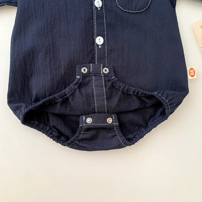 Neugeborenen Baby Prinz Sommer volle Hülse Fliege Gentleman Stil Outfits Infant Kinder Overalls Baumwolle Kleidung Mode Bodys