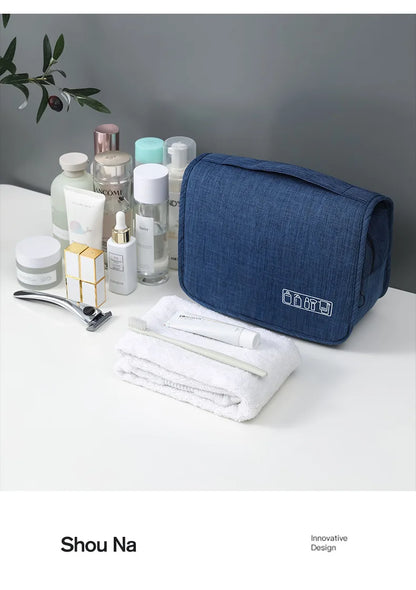 Foldable Toiletry Bag Organizer Hanging Storage Bathroom Makeup Case Cosmetic Bag Travel For Travel Business.