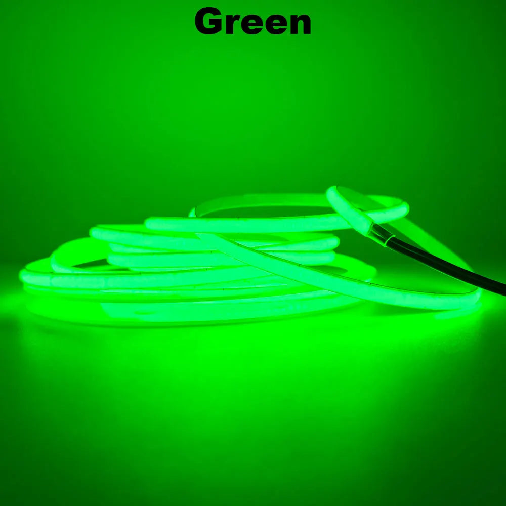 12V 24V COB LED Streifen 5mm/8mm PCB 400/480LEDs/m Flexible Rot/Grün/Blau/Rosa/Eisblau/Gelb Led Streifen Für Wohnkultur LED Lichter.