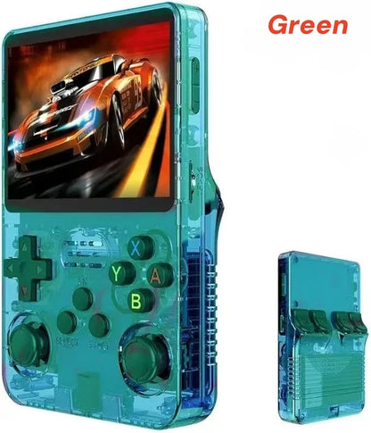 Open Source R36S Retro Handheld Game Console ARKOS 2.0 3.5Inch IPS Screen 64G/128G Portable Pocket Video Player Kids Xmas Gift.