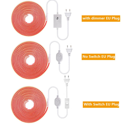 COB LED Streifen Licht Dimmer Schalter EU UK Power Kit 220V 230V 3000K 4000K 6000K 288LED Helle Flex Band Wasserdichte Lineare Beleuchtung.