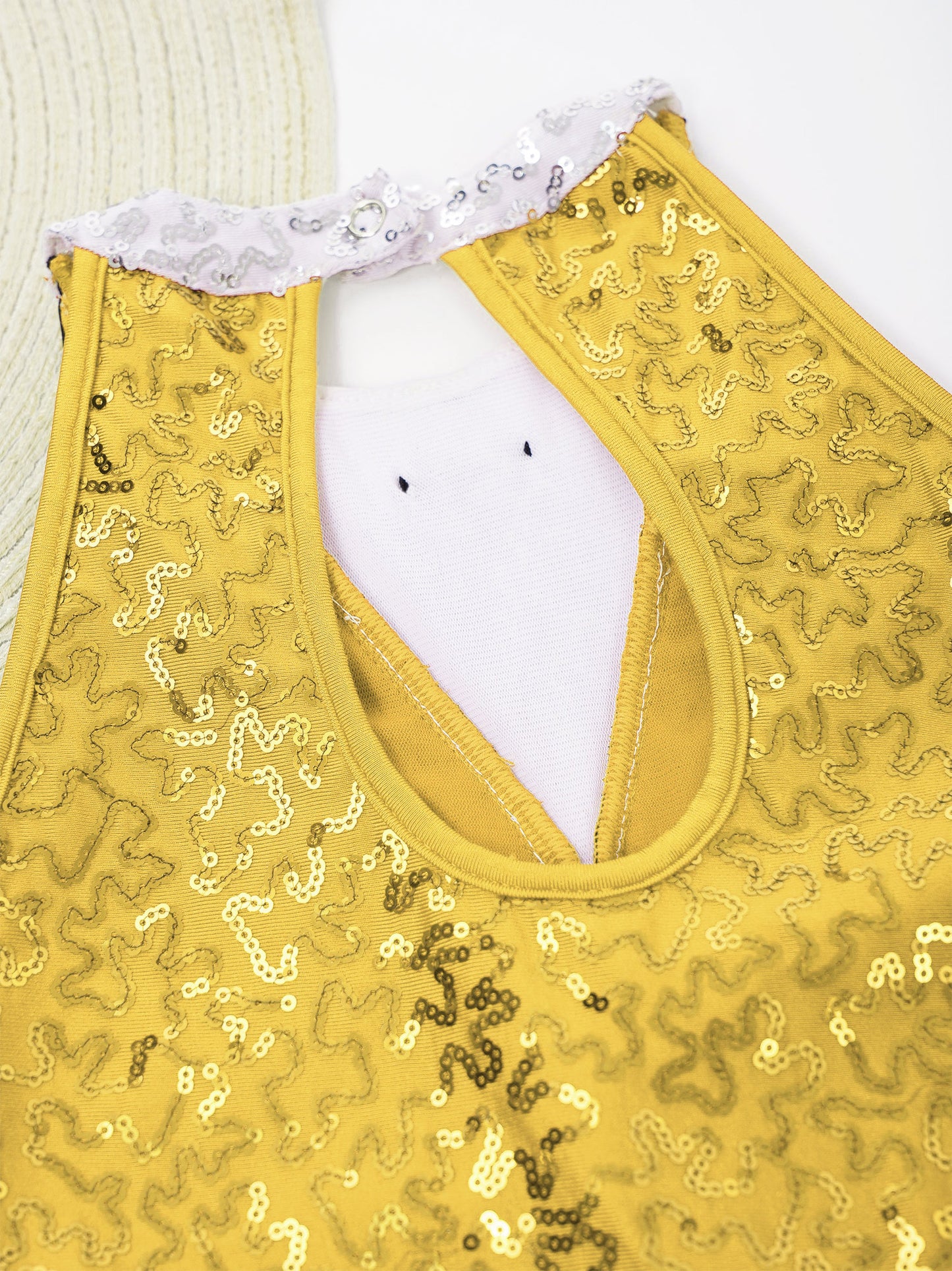 Kind Mädchen Ärmellose Glänzende Pailletten Quaste Boyshorts Kleid Latin Jazz Dance Cha-cha Samba Bühne Leistung Kostüm Dancewear