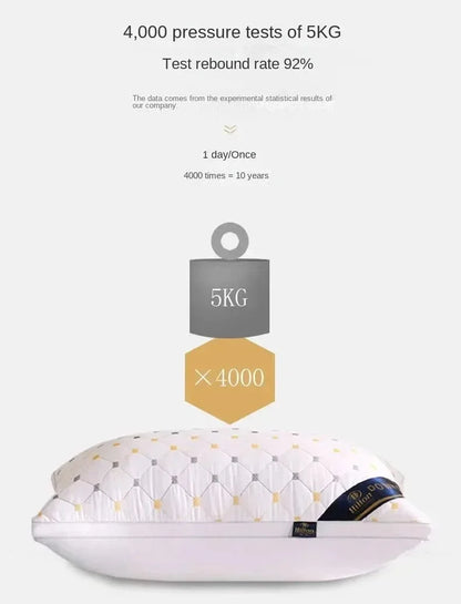 High Quality Pillow Feather Velvet High Rebound Pillow Core For Household Adult Single Neck Protection  To Aid Sleep Pillow Core.