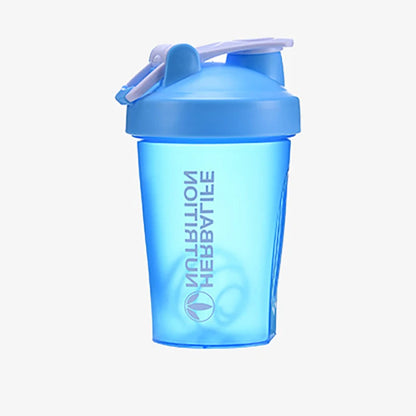 400ml Portable Protein Powder Shaker Bottle Leak Proof Water Bottle for Gym Fitness Training Sport Shaker Mixing Cup with Scale.