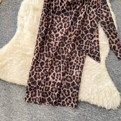 SINGREINY Sexy Party Langes Kleid Spaghettiträger Korsett Schlanke Spitze Patchwork Geraffte Mesh Rückenfrei 2025, Leopardenmuster Maxi-Sommerkleid.