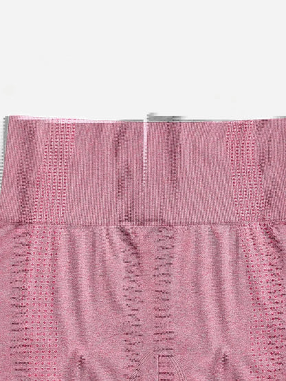 Sexy Seamless Knitted Yoga Sportswear Set Women's Quick Dry Tight Fitness Clothes Set Comfortable High-End Sensation