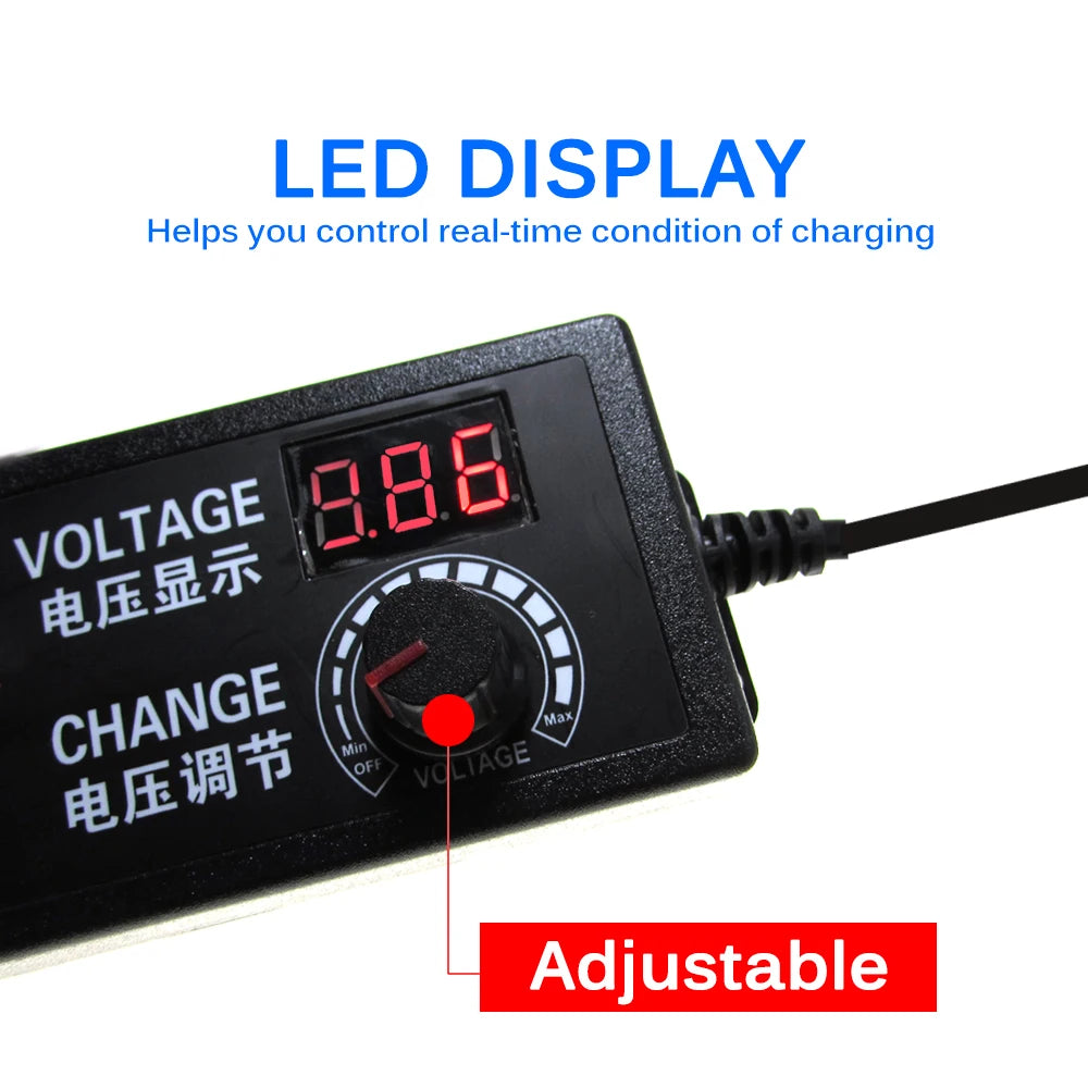 AC DC Adjustable Power Supply 3V 5V 6V 9V 12V 15V 18V 24V 1A 2A 5A AC/DC Switching Power Supply Adapter 220V To 12V 24V 12 24 V.