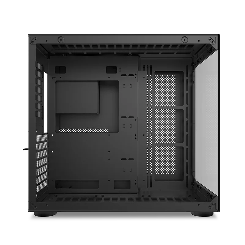 Power Train Seaview Dream MATX ITX Computer Case Panoramic Tempered Glass Side Transparency Without Pillars ATX Desktop Chassis.