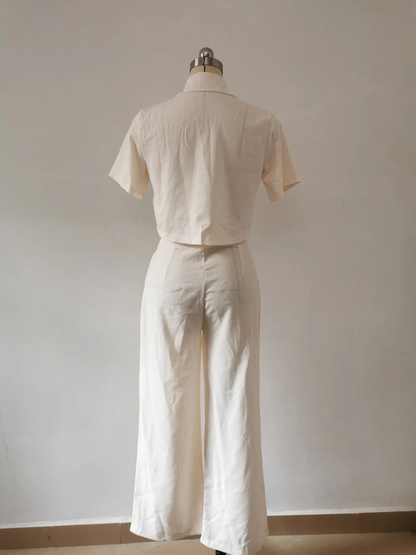 Y2k Crop Tank Top & Wide Leg Pants Set Vest Green 2024 Matching Sets Summer Vintage Boho High Waist Loose Work Suit Streetwear.