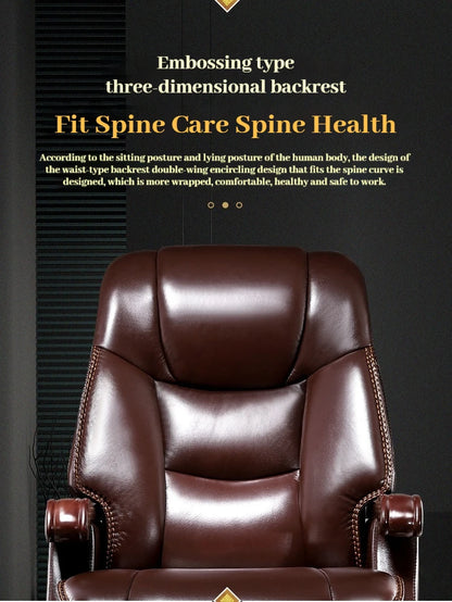Bürostuhl mit Lederrad, unterstützt Design, Relax, moderner Massagesessel, Chaiselongue, mobil, bequem, luxuriös, Silla Oficina, Büromöbel