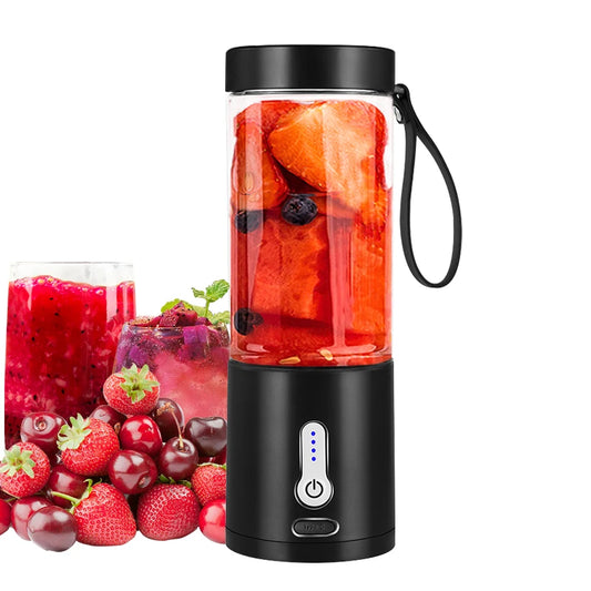 530ML Powerful Portable Blender for Smoothies Shakes USB Rechargeable Food Processor Fruit Mixer Machine Mini Juicer Blender Cup.