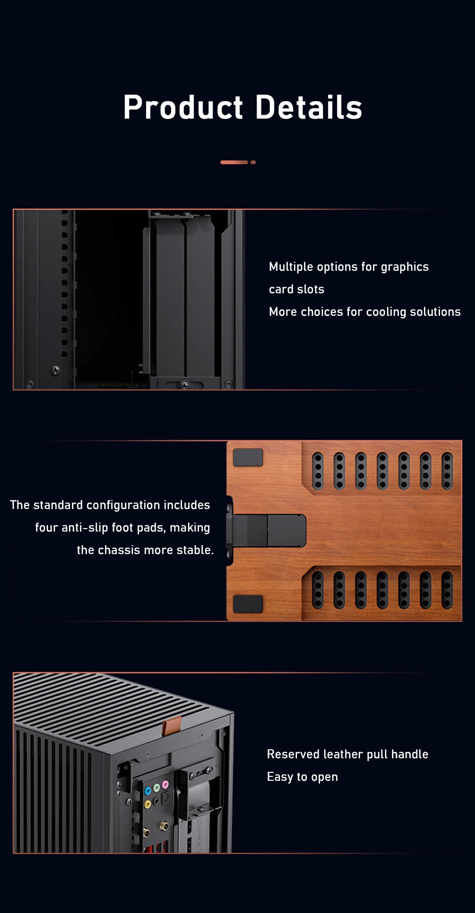 Jonsbo T9 Aluminum Alloy ITX Chassis Computer Desktop Host Shell Type-C 11L Small PC Case With PCIE 4.0 GPU Adapter Cable