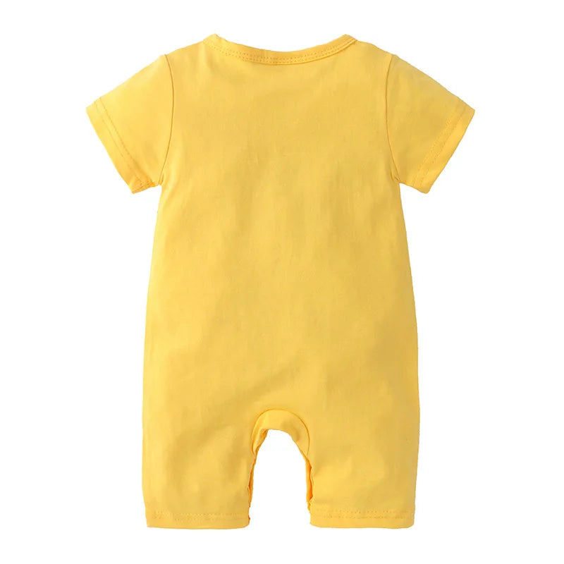 0-2 Jahre alte Kinder Cartoon einteiliges Baby Rollenspiel Kurzarm Strampler Kinder Baumwolle Kleidung Baby Mädchen und Jungen Kleidung