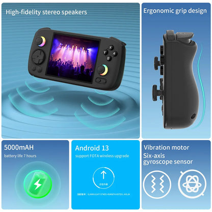 ANBERNIC RG406H Handheld Game 4Inch IPS HD Screen Android 13 Bluetooth WIFI Retro Video Player Console Hall Joystick 8G+128G.